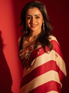 Trisha Krishnan Stuns in Elegant Look at Thug Life Promotion