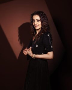 Trisha Krishnan Stuns in Elegant Look at Thug Life Promotion