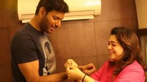 Vishal Celebrates Raksha Bandhan with His Sister