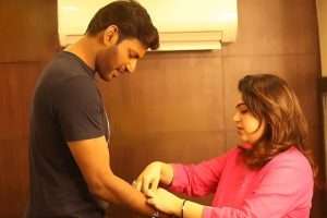 Vishal Celebrates Raksha Bandhan with His Sister