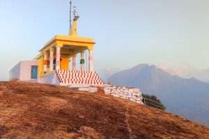 Why did the ancestors build temples in the mountains?