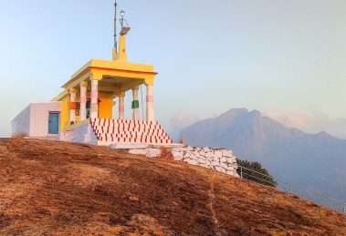 Why did the ancestors build temples in the mountains?