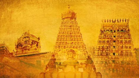 Why are idols in temples made of black stone?