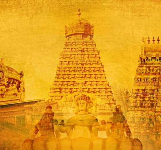 Why are idols in temples made of black stone?