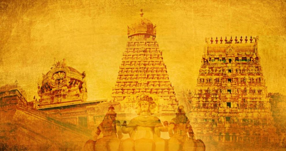 Why are idols in temples made of black stone?