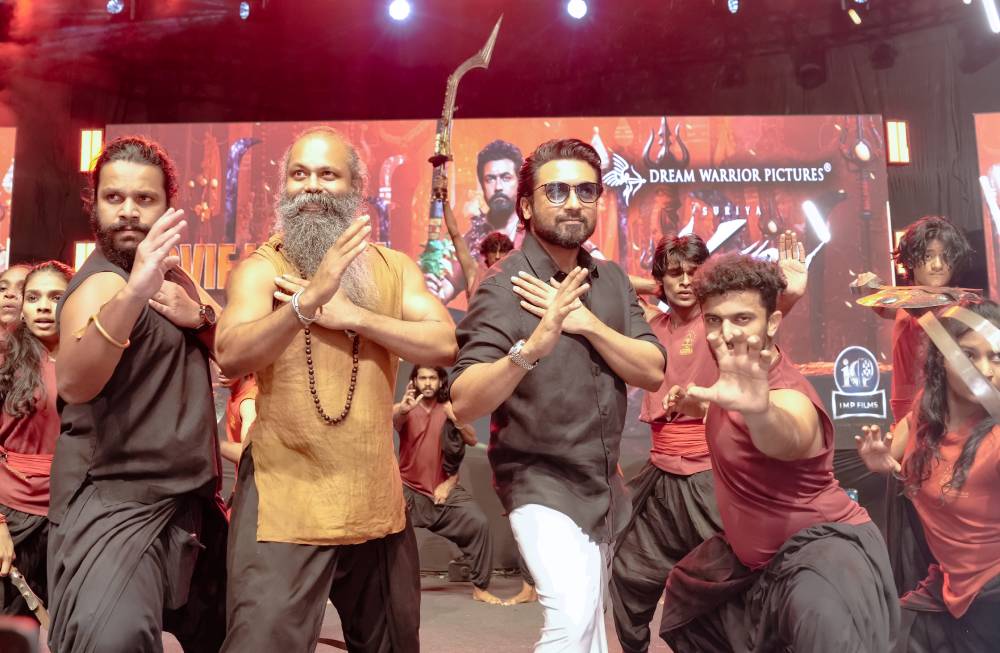 Glimpses from the grand movie launch of Suriya’s next  #Karappu