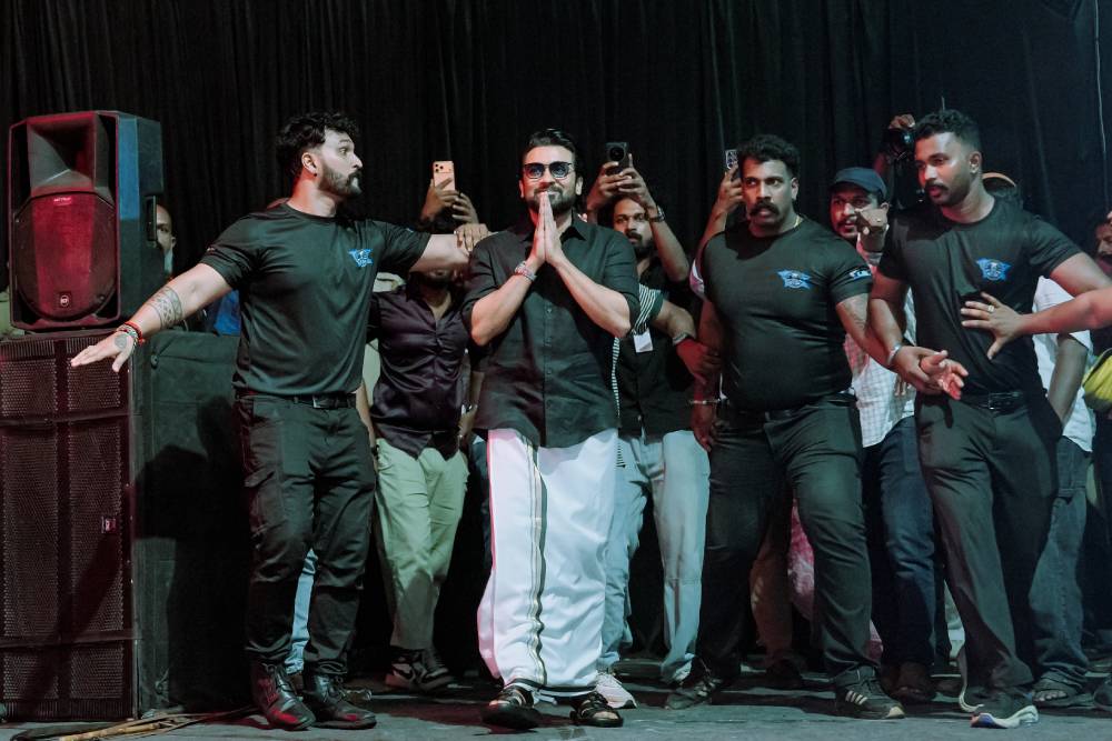 Glimpses from the grand movie launch of Suriya’s next  #Karappu