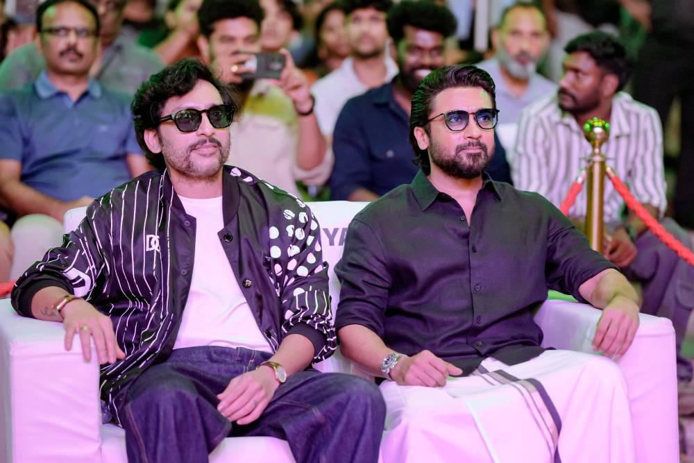 Glimpses from the grand movie launch of Suriya’s next  #Karappu